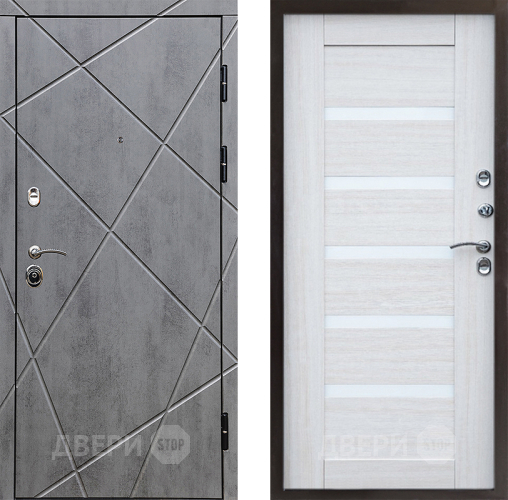 Входная металлическая Дверь Престиж Лучи Царга Лиственница белая в Видное