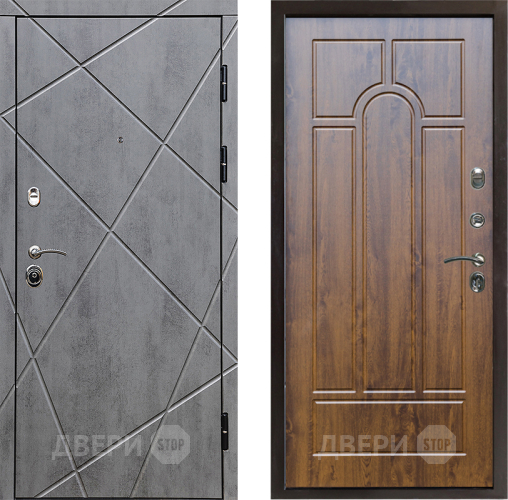 Входная металлическая Дверь Престиж Лучи Арка Дуб в Видное