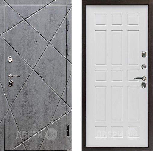 Входная металлическая Дверь Престиж Лучи Спарта Белое дерево в Видное