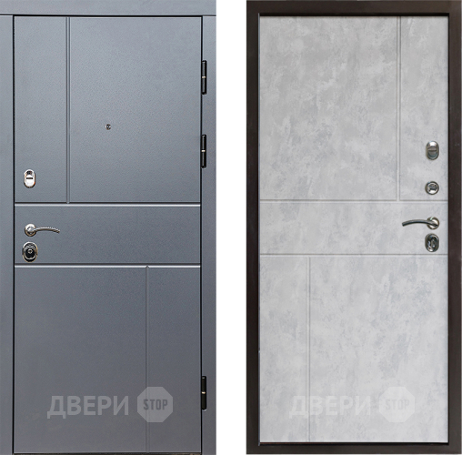 Входная металлическая Дверь Престиж Горизонт Грэй Горизонт Бетон светлый в Видное