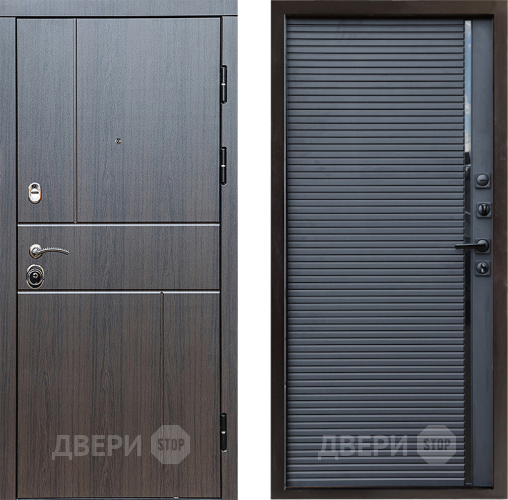 Входная металлическая Дверь Престиж Горизонт Венге Porte Черный кварц в Видное