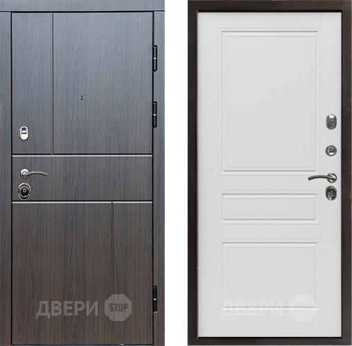 Входная металлическая Дверь Престиж Горизонт Венге Классика Лиственница белая в Видное