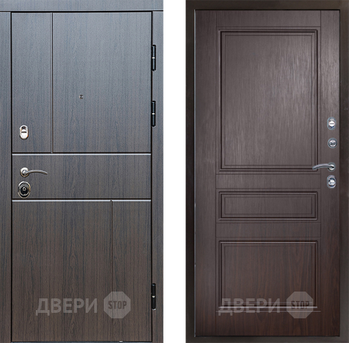 Входная металлическая Дверь Престиж Горизонт Венге Классика Венге в Видное