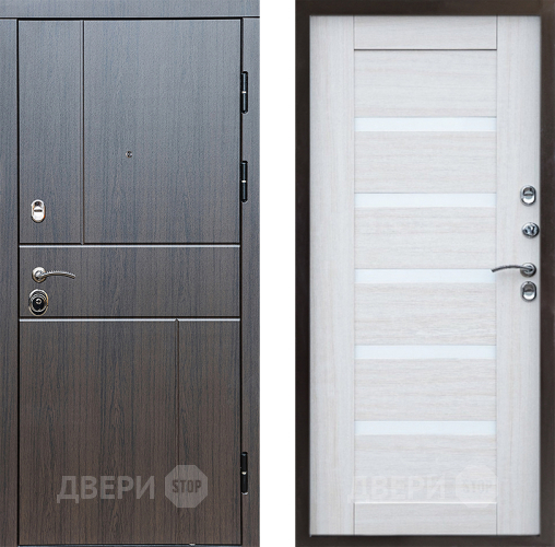 Входная металлическая Дверь Престиж Горизонт Венге Царга Лиственница белая в Видное