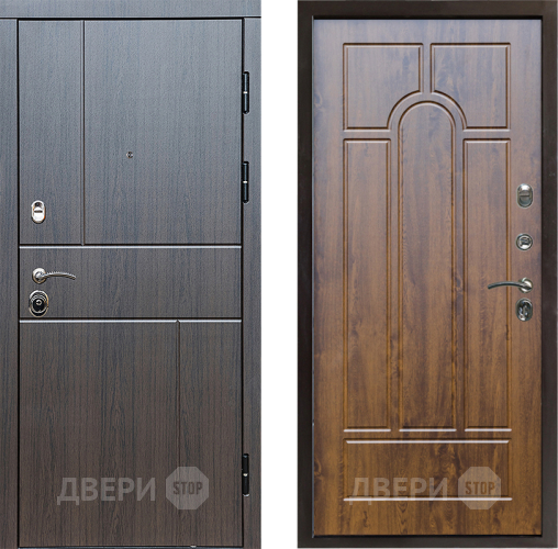 Входная металлическая Дверь Престиж Горизонт Венге Арка Дуб в Видное