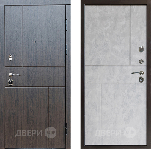 Входная металлическая Дверь Престиж Горизонт Венге Горизонт Бетон светлый в Видное