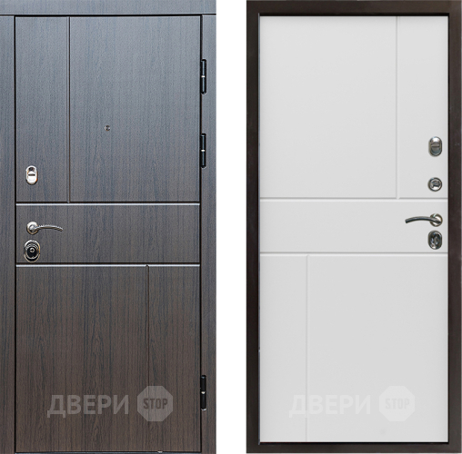 Входная металлическая Дверь Престиж Горизонт Венге Горизонт Бетон белый в Видное