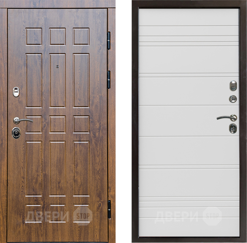 Входная металлическая Дверь Престиж Стандарт Line Белый в Видное