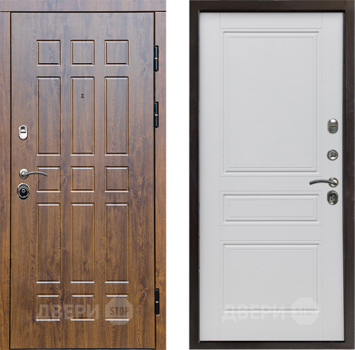 Входная металлическая Дверь Престиж Стандарт Классика Белый матовый в Видное