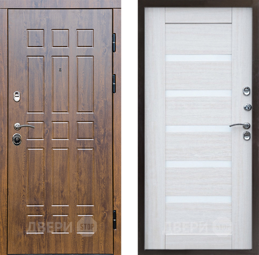 Входная металлическая Дверь Престиж Стандарт Царга Лиственница белая в Видное