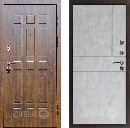 Входная металлическая Дверь Престиж Стандарт Горизонт Бетон светлый в Видное