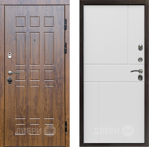 Входная металлическая Дверь Престиж Стандарт Горизонт Бетон белый в Видное