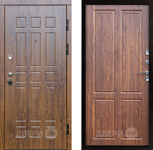 Входная металлическая Дверь Престиж Стандарт Премиум Орех светлый в Видное