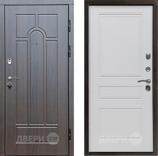 Входная металлическая Дверь Престиж Арка Классика Белый матовый в Видное