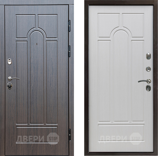 Входная металлическая Дверь Престиж Арка Арка Лиственница белая в Видное