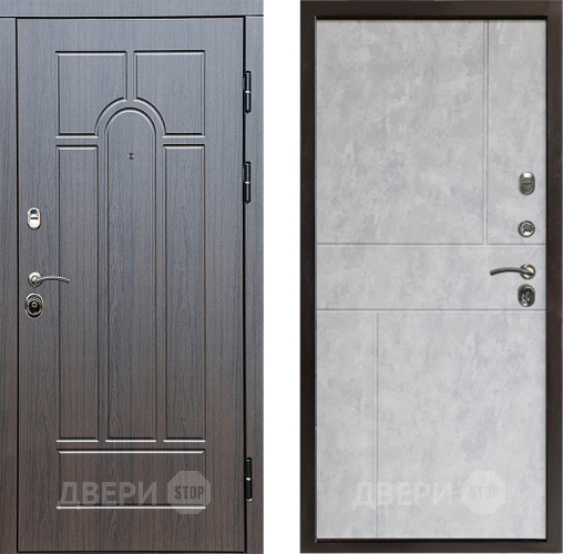 Входная металлическая Дверь Престиж Арка Горизонт Бетон светлый в Видное