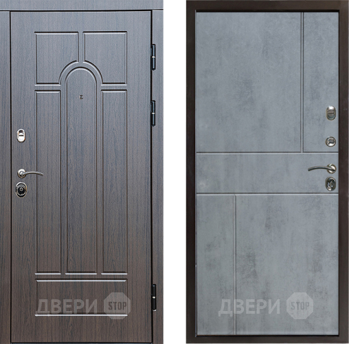 Входная металлическая Дверь Престиж Арка Горизонт Бетон темный в Видное