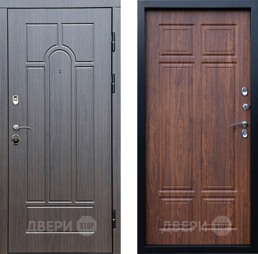 Входная металлическая Дверь Престиж Арка Премиум Орех темный в Видное