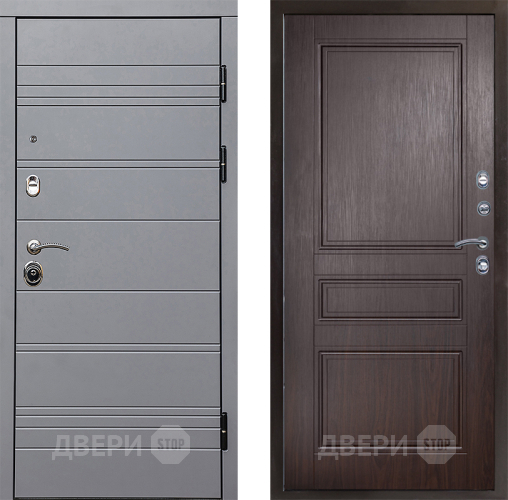 Входная металлическая Дверь Престиж Линия Грэй Классика Венге в Видное