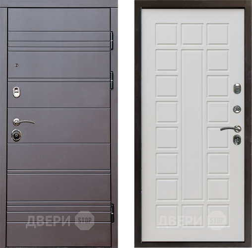 Входная металлическая Дверь Престиж Линия Браун Престиж Бежевый мат в Видное