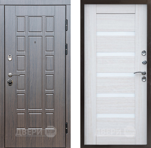 Входная металлическая Дверь Престиж Престиж Царга Лиственница белая в Видное