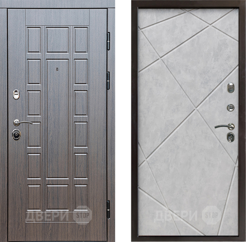 Входная металлическая Дверь Престиж Престиж Лучи Бетон светлый в Видное
