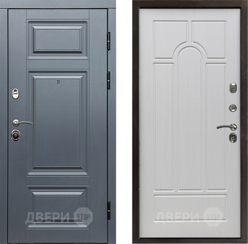 Входная металлическая Дверь Престиж Премиум Арка Лиственница белая в Видное