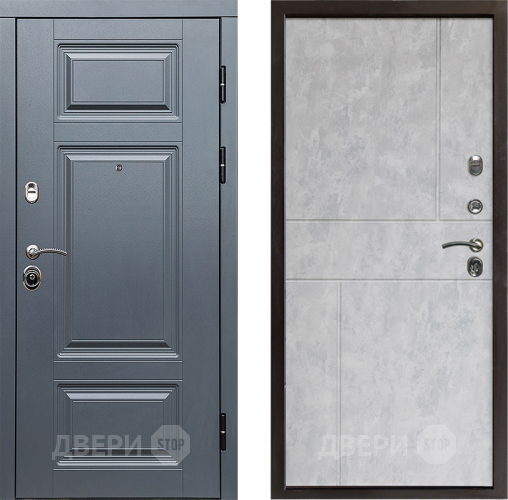 Входная металлическая Дверь Престиж Премиум Горизонт Бетон светлый в Видное