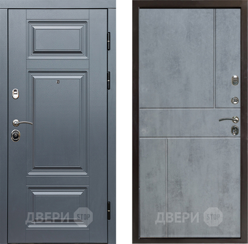 Входная металлическая Дверь Престиж Премиум Горизонт Бетон темный в Видное