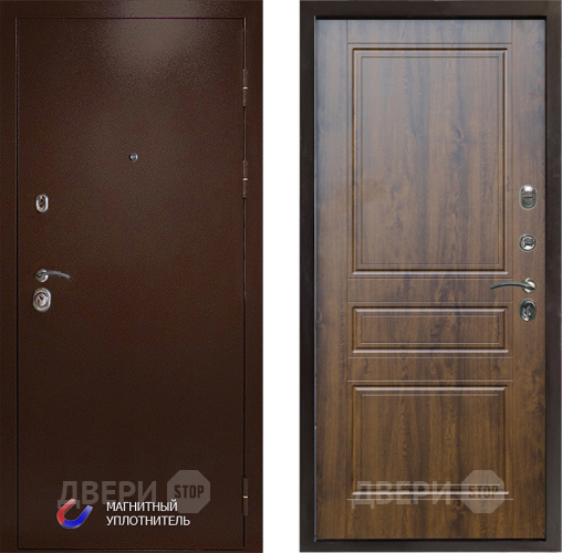 Входная металлическая Дверь Престиж Медь Классика Дуб в Видное