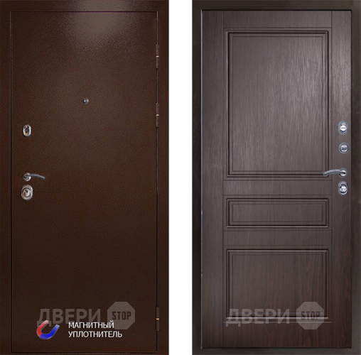 Входная металлическая Дверь Престиж Медь Классика Венге в Видное