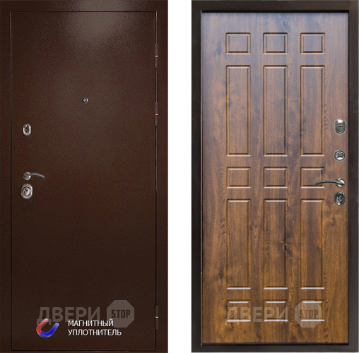 Входная металлическая Дверь Престиж Медь Спарта Дуб в Видное