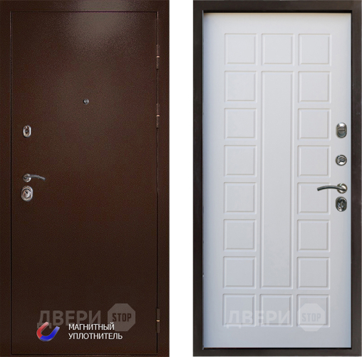 Входная металлическая Дверь Престиж Медь Престиж Белое дерево в Видное