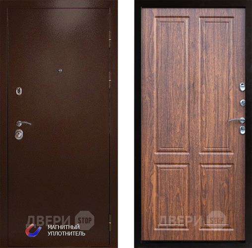 Входная металлическая Дверь Престиж Медь Премиум Орех светлый в Видное