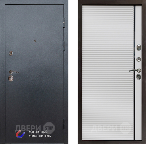 Входная металлическая Дверь Престиж Графит Porte Белый в Видное