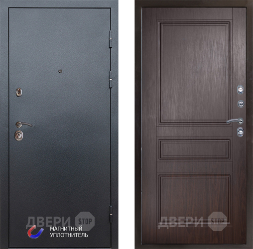 Входная металлическая Дверь Престиж Графит Классика Венге в Видное