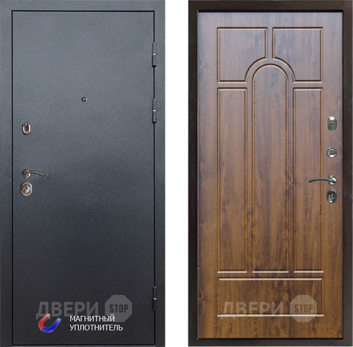 Входная металлическая Дверь Престиж Графит Арка Дуб в Видное