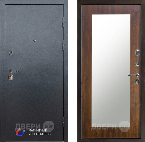 Дверь Престиж Графит Зеркло Пастораль Дуб в Видное