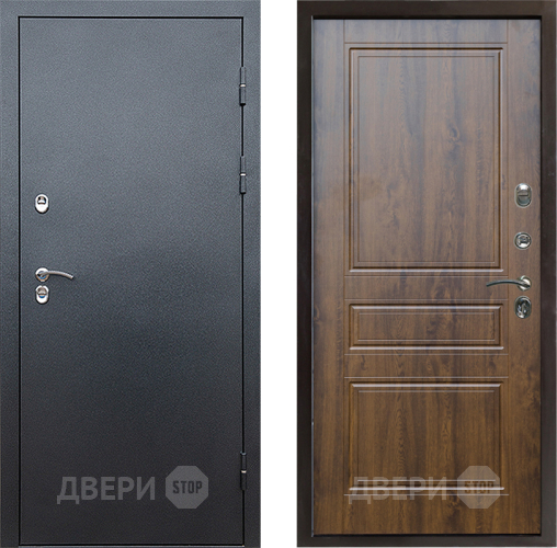 Входная металлическая Дверь Престиж TERMO с терморазрывом Снегирь Серебро Классика Дуб в Видное