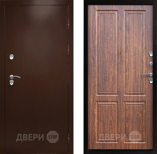 Входная металлическая Дверь Престиж TERMO с терморазрывом Снегирь Медь Премиум Орех светлый в Видное