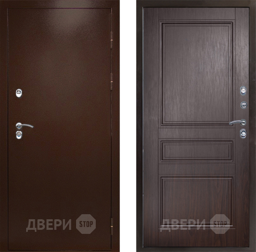 Входная металлическая Дверь Престиж TERMO с терморазрывом Снегирь Медь Классика Венге в Видное