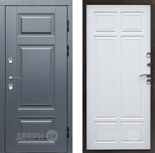 Входная металлическая Дверь Престиж TERMO с терморазрывом Премиум Грэй Премиум Лиственница белая в Видное
