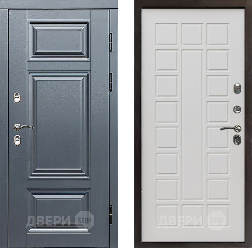 Входная металлическая Дверь Престиж TERMO с терморазрывом Премиум Грэй Престиж Бежевый мат в Видное