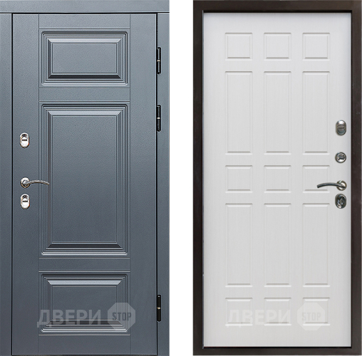 Входная металлическая Дверь Престиж TERMO с терморазрывом Премиум Грэй Спарта Лиственница белая в Видное