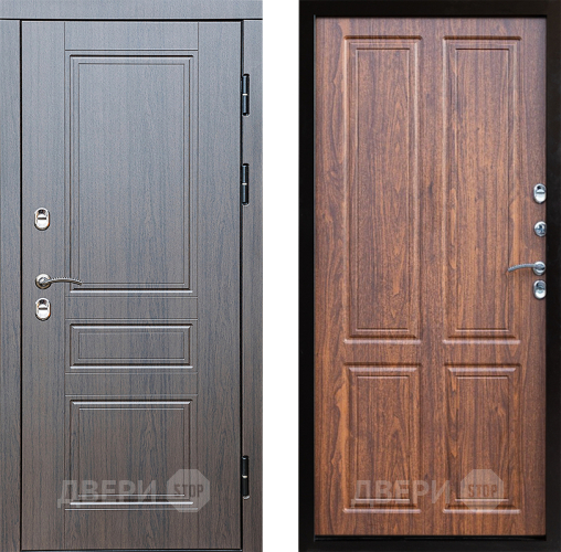 Входная металлическая Дверь Престиж TERMO с терморазрывом Классика Премиум Орех светлый в Видное