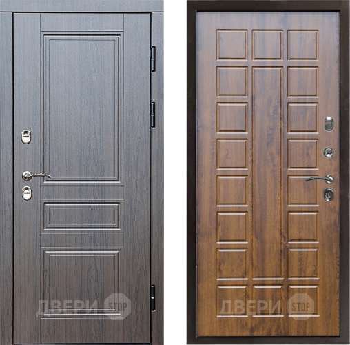 Входная металлическая Дверь Престиж TERMO с терморазрывом Классика Престиж Дуб в Видное