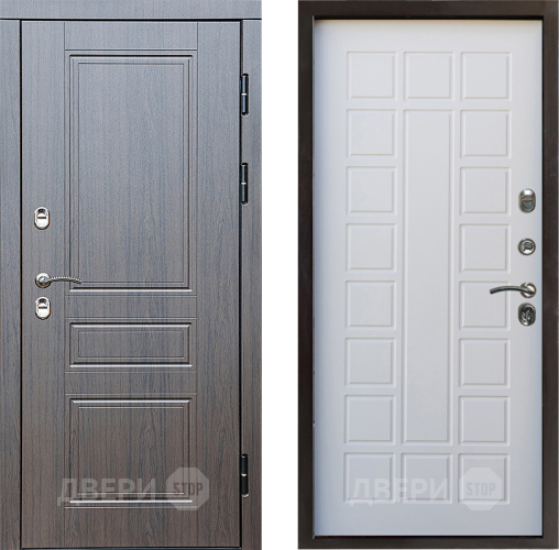 Входная металлическая Дверь Престиж TERMO с терморазрывом Классика Престиж Белое дерево в Видное