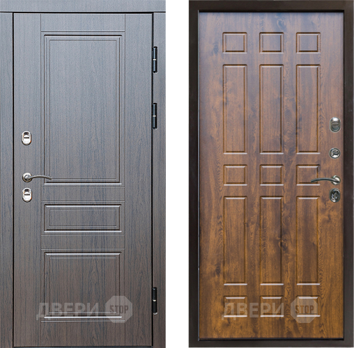 Входная металлическая Дверь Престиж TERMO с терморазрывом Классика Спарта Дуб в Видное