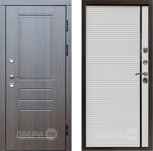 Входная металлическая Дверь Престиж TERMO с терморазрывом Классика Porte Белый в Видное