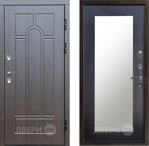 Дверь Престиж TERMO с терморазрывом Арка Зеркало пастораль Венге в Видное